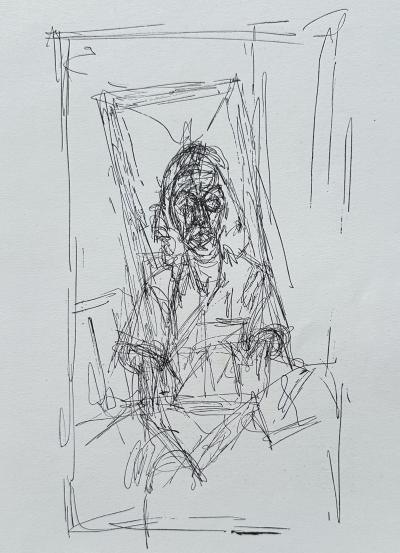 Alberto GIACOMETTI - Portrait, 1956 - Lithographie 2
