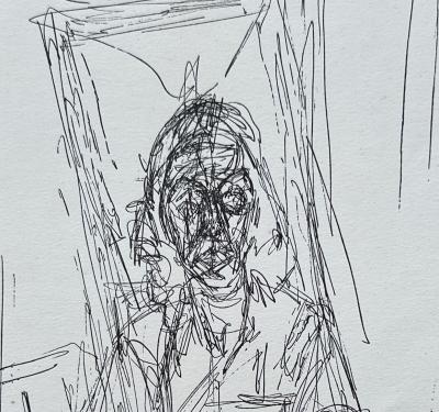 Alberto GIACOMETTI - Portrait, 1956 - Lithographie 2