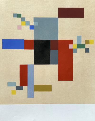 Sophie TAEUBER ARP - Composition géométrique 1956 - Pochoir 2