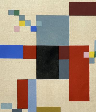 Sophie TAEUBER ARP - Composition géométrique 1956 - Pochoir 2