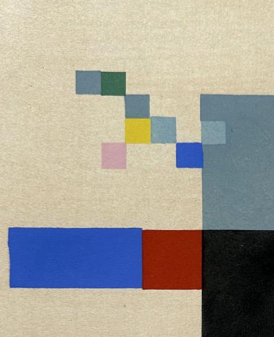 Sophie TAEUBER ARP - Composition géométrique 1956 - Pochoir 2