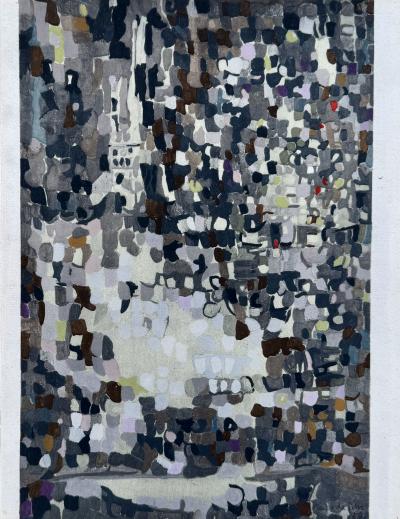 Maria VIEIRA DA SILVA - Composition, 1956 - Pochoir signée dans la planche 2