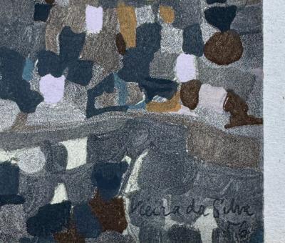 Maria VIEIRA DA SILVA - Composition, 1956 - Pochoir signée dans la planche 2