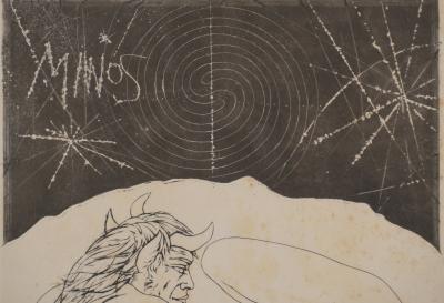 Pierre-Yves TRÉMOIS : Minos - Gravure Originale Signée 2