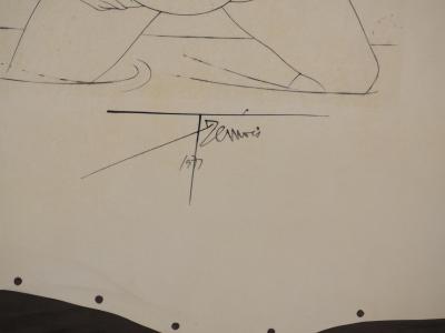 Pierre-Yves TRÉMOIS : Les amants - Gravure Originale Signée 2