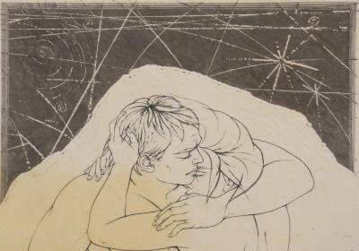 Pierre-Yves TRÉMOIS : Les amants - Gravure Originale Signée 2