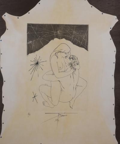 Pierre-Yves TRÉMOIS : Les amants intimes - Gravure Originale Signée 2