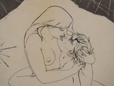 Pierre-Yves TRÉMOIS : Les amants intimes - Gravure Originale Signée 2