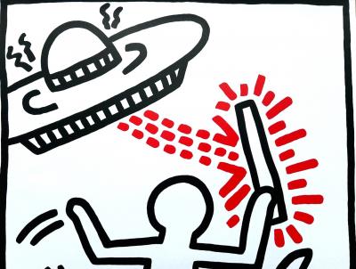 Keith Haring Galerie Watari  Lithographie offset  1983 2