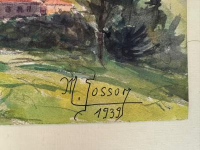 Marcel SOSSON - Vue de ville 2,1939 - Aquarelle 2