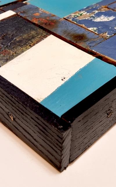 Jean-René Petibon (Ryxa), sculpture en bois d’épaves, 2020 2