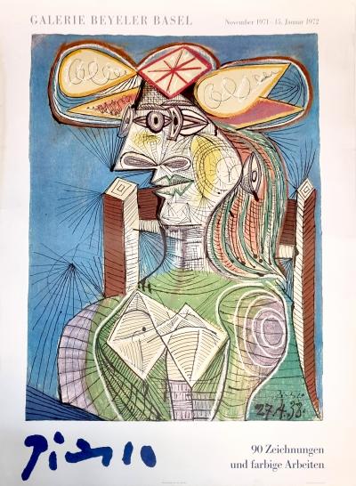 PAblo Picasso, Affiche originale Galerie Beyeler, 1971 2