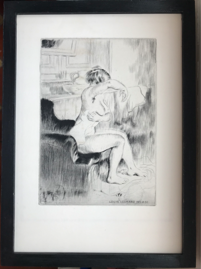 Louis LEGRAND - Femme à sa toilette - Eau-forte signée 2