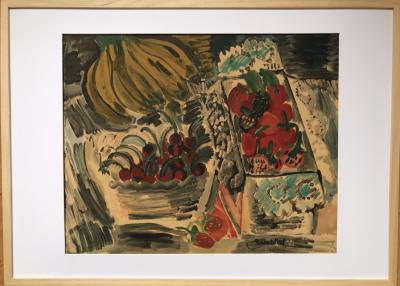 Raoul DUFY  Nature morte aux fruits.Lithographie originale signée dans la planche 2
