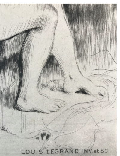 Louis LEGRAND - Femme à sa toilette - Eau-forte signée 2