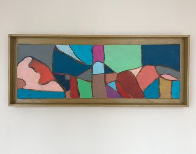 Odile TRAMPONTdite BALTRAN - Point central ciel - Acrylique sur toile signée 2