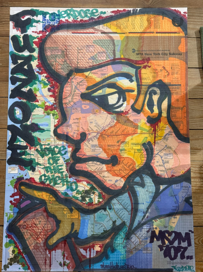 Fuzz One Subway Map  Hommage a Stay High 149  Graffiti 2011