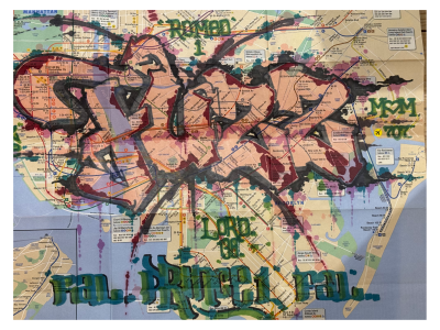 Fuzz One Subway Map  Prince 1  Graffiti 2011 2