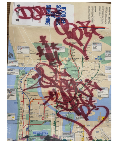 Fuzz One Subway Map  Prince 1  Graffiti 2011 2