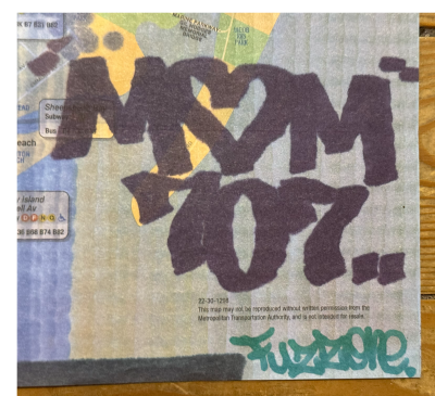 Fuzz One Subway Map  Hommage a Stay High 149  Graffiti 2011 2