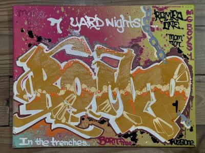 Fuzz One - Toile  7 Yard Nights Graffiti - 2011