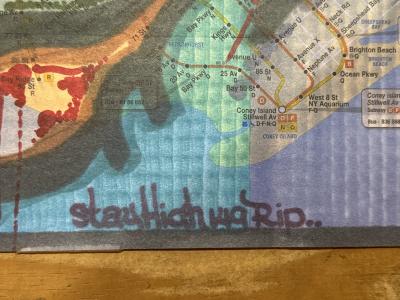 Fuzz One Subway Map  Hommage a Stay High 149  Graffiti 2011 2