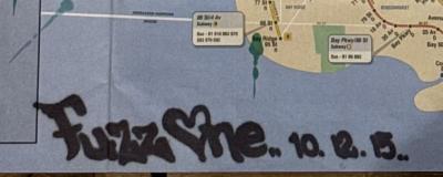 Fuzz One Subway Map  Laurie Graffiti 2015 2