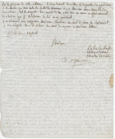 Marquis de SADE – Lettre autographe signée 1778 - procès d’Aix-en-Provence 2