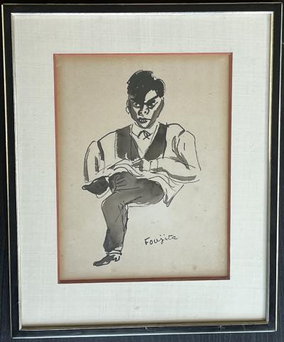 Léonard FOUJITA - Ryo Yanagi - dessin original 1926 2
