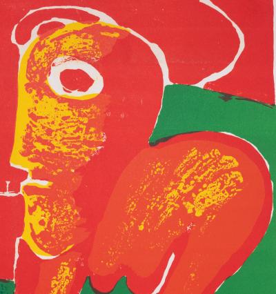 Bengt LINDSTROM: Abstract Figure - Original Signed Lithograph 2