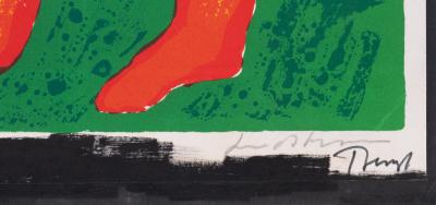 Bengt LINDSTROM: Abstract Figure - Original Signed Lithograph 2