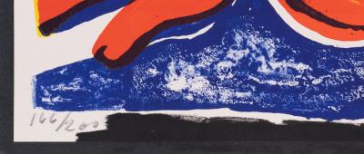Bengt LINDSTROM: Abstract Figure - Original signed lithograph 2