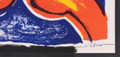 Bengt LINDSTROM: Abstract Figure - Original signed lithograph 2
