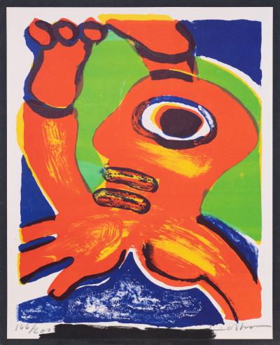 Bengt LINDSTROM: Abstract Figure - Original signed lithograph 2