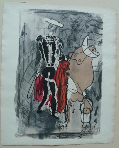 Georges BRAQUE : Torero - Lithographie originale signée 2