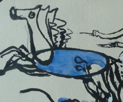 Georges BRAQUE : Le Char grec - Lithographie originale signée 2