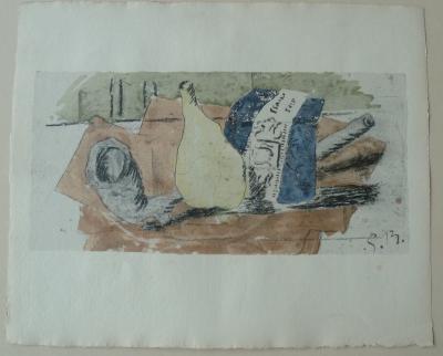 Georges BRAQUE: The packet of blue - Original signed lithograph 2