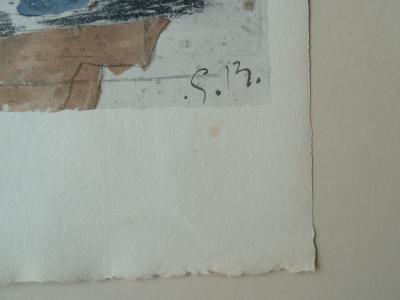 Georges BRAQUE: The packet of blue - Original signed lithograph 2