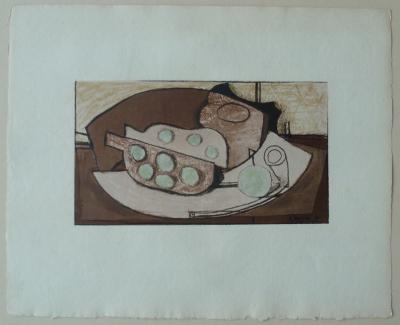 Georges BRAQUE : Grenade et pipe - Lithographie originale signée 2