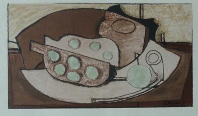 Georges BRAQUE : Grenade et pipe - Lithographie originale signée 2