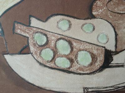 Georges BRAQUE : Grenade et pipe - Lithographie originale signée 2