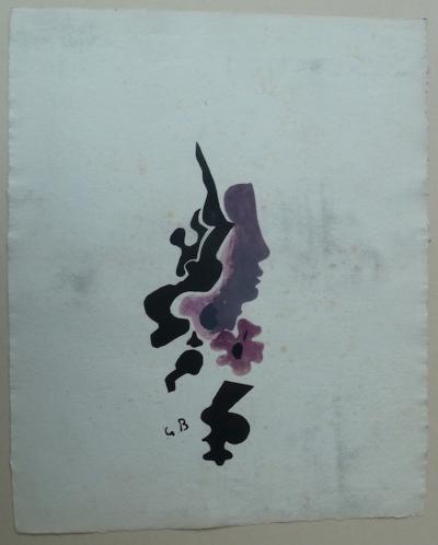Georges BRAQUE : Profil - Lithographie originale signée 2