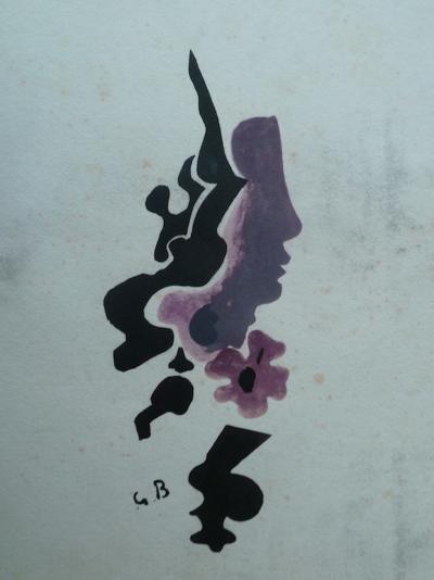 Georges BRAQUE : Profil - Lithographie originale signée 2