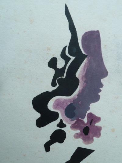Georges BRAQUE : Profil - Lithographie originale signée 2
