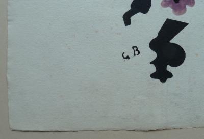 Georges BRAQUE : Profil - Lithographie originale signée 2