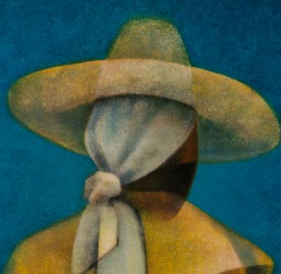 Louis TOFFOLI : Le foulard blanc - Lithographie originale signée 2