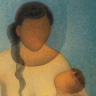 Louis TOFFOLI: Serene Motherhood - Original signed lithograph 2