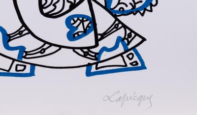 Charles LAPICQUE: Character with a hat - Original signed lithograph 2