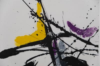 Jean MIOTTE : Composition abstraite J - Gravure originale signée 2