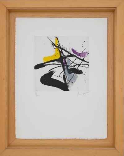 Jean MIOTTE : Composition abstraite J - Gravure originale signée 2